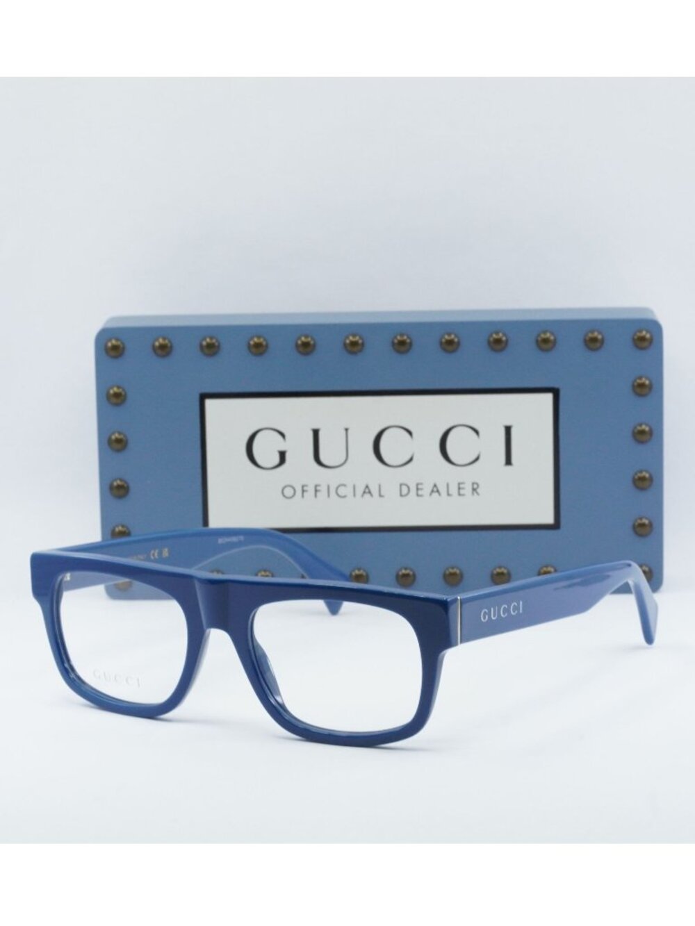 Gucci GG1137O 004 Square Eyeglasses - Blue 53mm